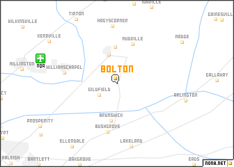 map of Bolton