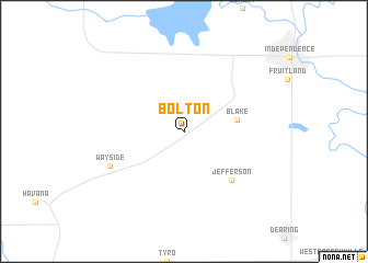 map of Bolton