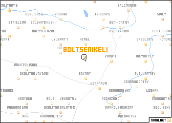 map of Bolʼtsenikeli