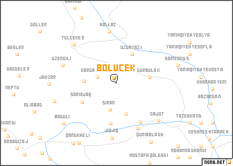 map of Bölücek