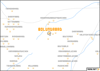 map of Bolūndābād