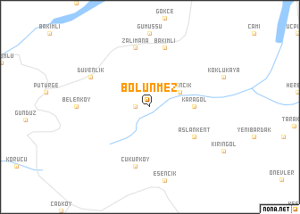 map of Bölünmez