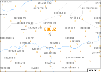 map of Bolūz