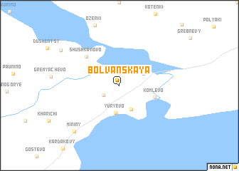 map of Bolvanskaya