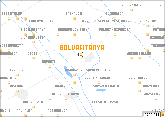 map of Bolváritanya