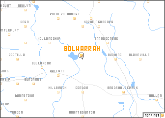 map of Bolwarrah