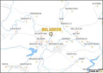 map of Bolwarra