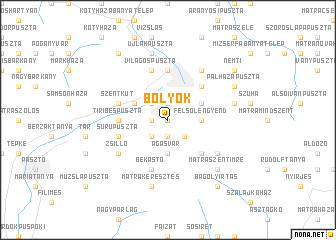 map of Bolyok