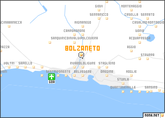 map of Bolzaneto