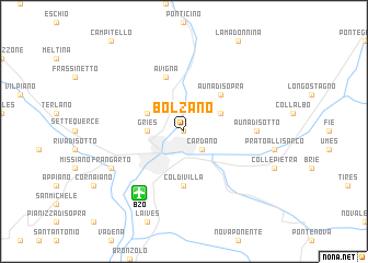 map of Bolzano