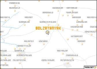 map of Bolzatanyák