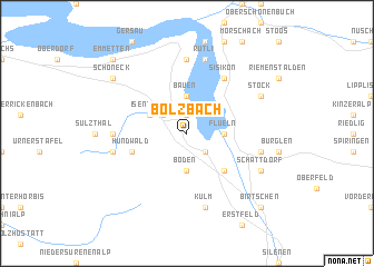 map of Bolzbach