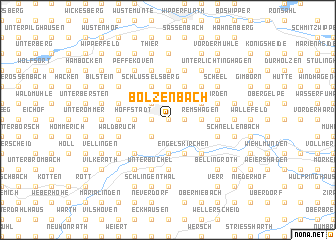 map of Bolzenbach