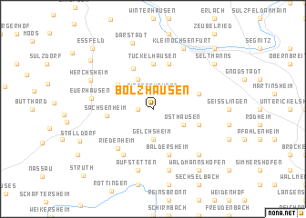 map of Bolzhausen