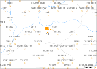 map of Boľ