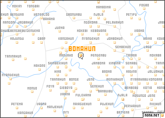 map of Bomahun