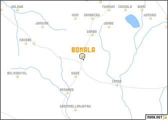 map of Bomala
