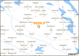 map of Bomåla