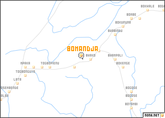 map of Bomandja