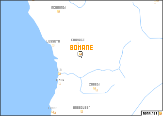 map of Bomane