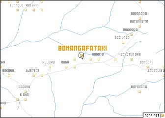 map of Bomanga-Fataki