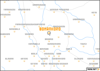 map of Bomankoro