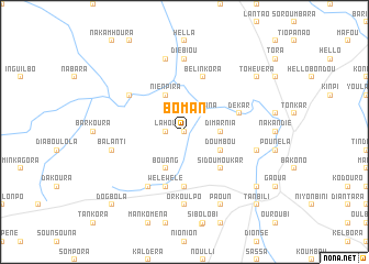 map of Boman