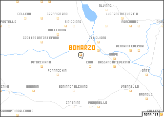 map of Bomarzo