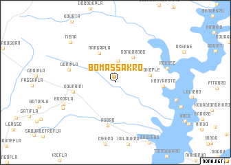 map of Bomassakro