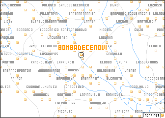 map of Bomba de Cenoví