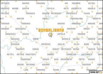 map of Bombalibana