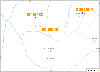 map of Bombeka