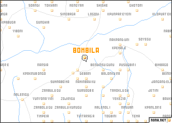 map of Bombila