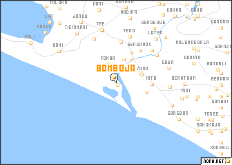 map of Bomboja