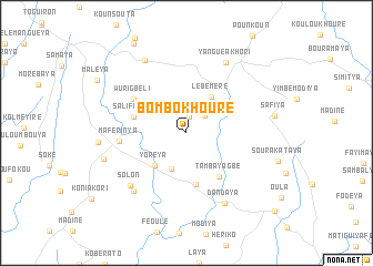 map of Bombokhouré
