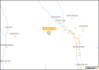 map of Bombón