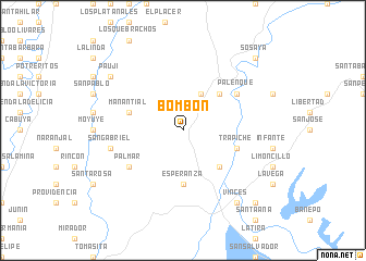 map of Bombón