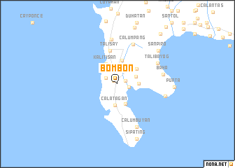 map of Bombon