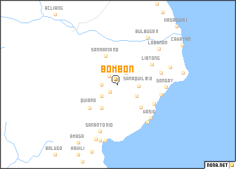 map of Bombon