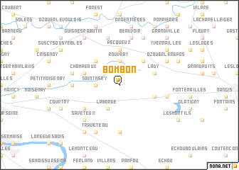 map of Bombon