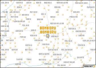 map of Bomboru