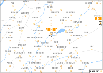 map of Bombo