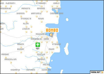 map of Bombo