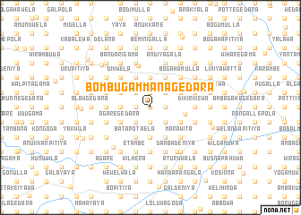 map of Bombugammanagedara