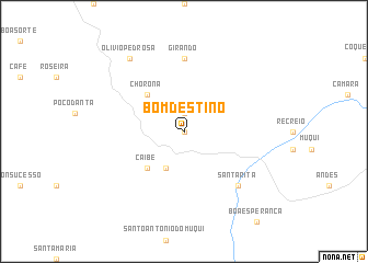 map of Bom Destino