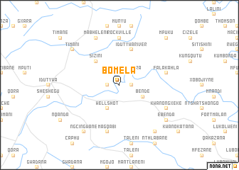 map of Bomela