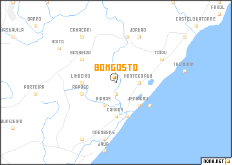 map of Bom Gôsto