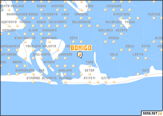 map of Bomigo
