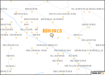 map of Bominaco