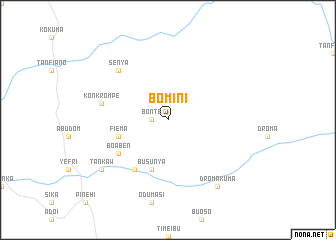 map of Bomini